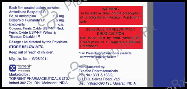 Corbis AM 2.5/2.5mg Tablet