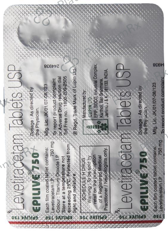 Epilive 750mg Tablet 10s