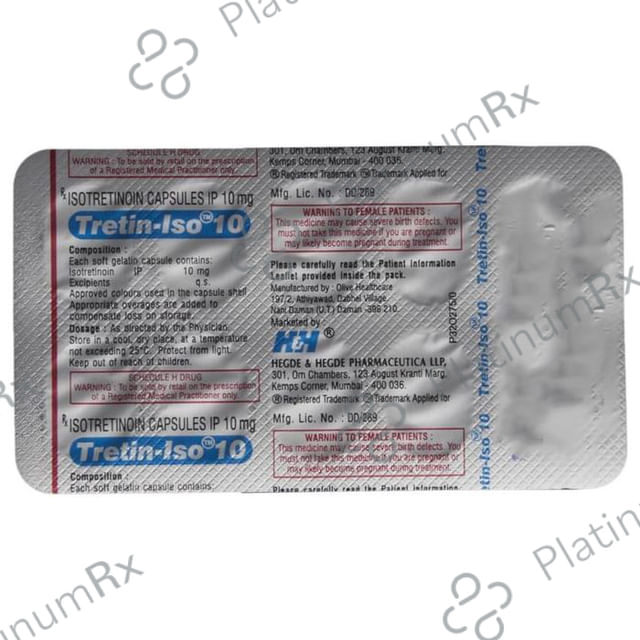 Tretin Iso 10mg Capsule 10s