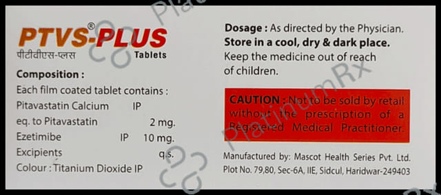 Ptvs Plus 2mg/10mg Tablet