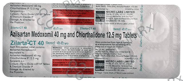 Zilarta CT 40/12.5mg Tablet 10s