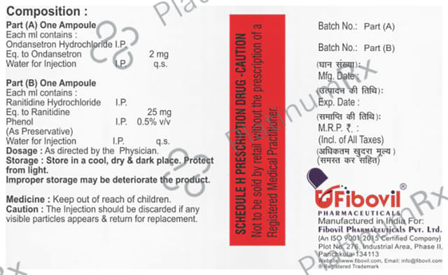 Ranirace O 2/25mg Injection 2s