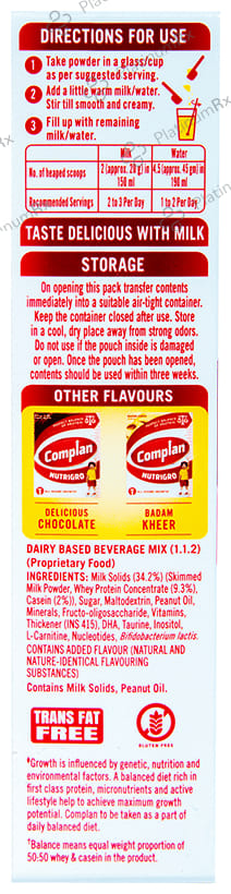 Nutrigro By Complan Protein Creamy Vanilla Flavour Powder 200gm