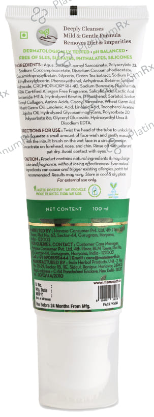 Mamaearth Green Tea Face Wash Green Tea & Collagen