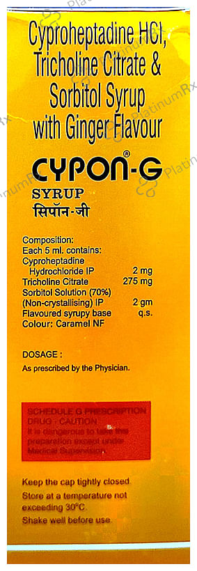 Cypon G Syrup Ginger
