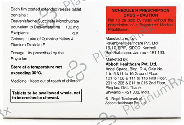 MDD XR 100mg Tablet ER 15s