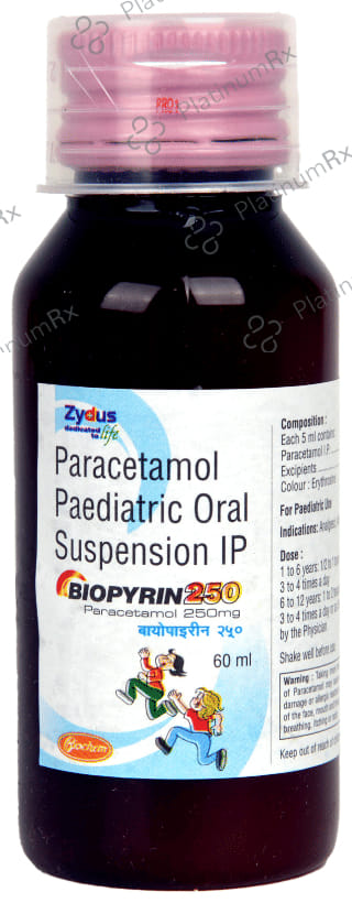 Biopyrin 250mg Suspension 60ml