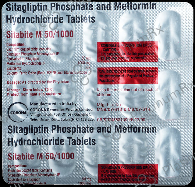 Sitabite M 50/1000 Tablet