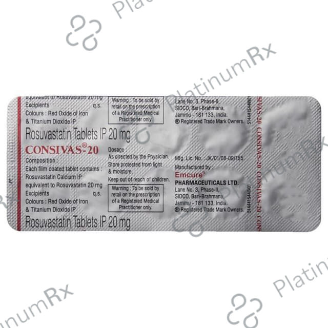 Consivas 20mg Tablet 10s