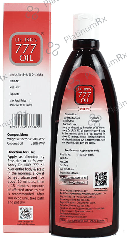 Dr. JRK 777 Oil 200 ml