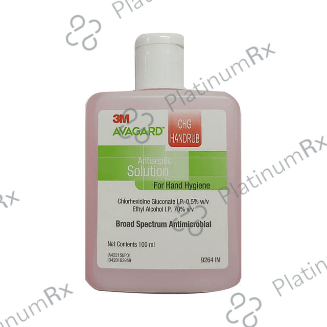 3M Avagard CHG Handrub Hand Sanitizer Antiseptic Solution 100 ml