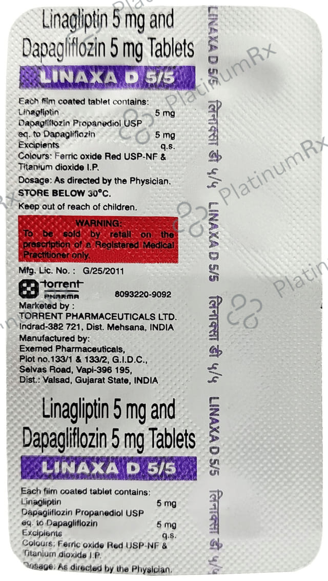 Linaxa D 5/5mg Tablet 10s