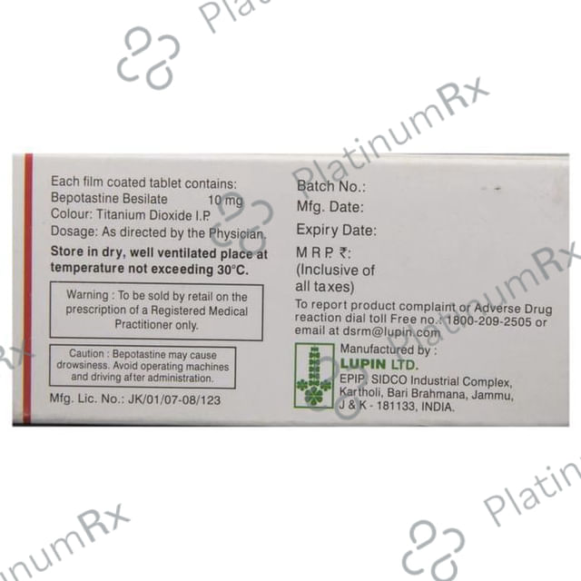 Beipos 10mg Tablet 10s