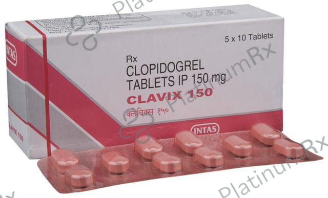 Clavix 150mg Tablet 10s