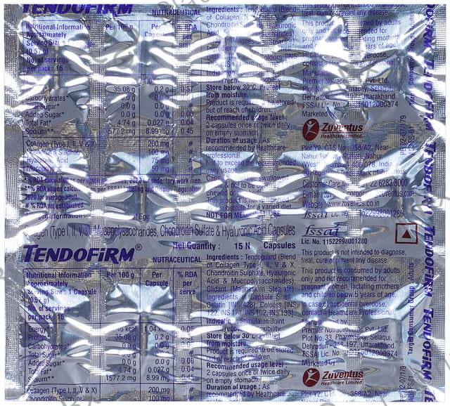 Tendofirm Capsule 15s