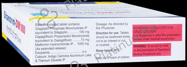 Sitanorm DM 10/1000/100mg Tablet ER 15s