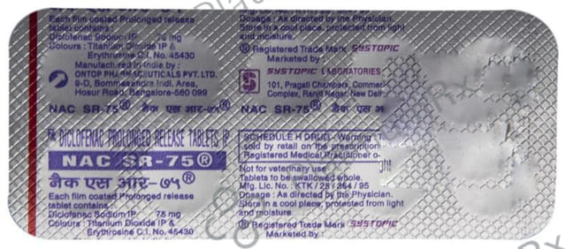 Nac SR 75mg Tablet PR 10s
