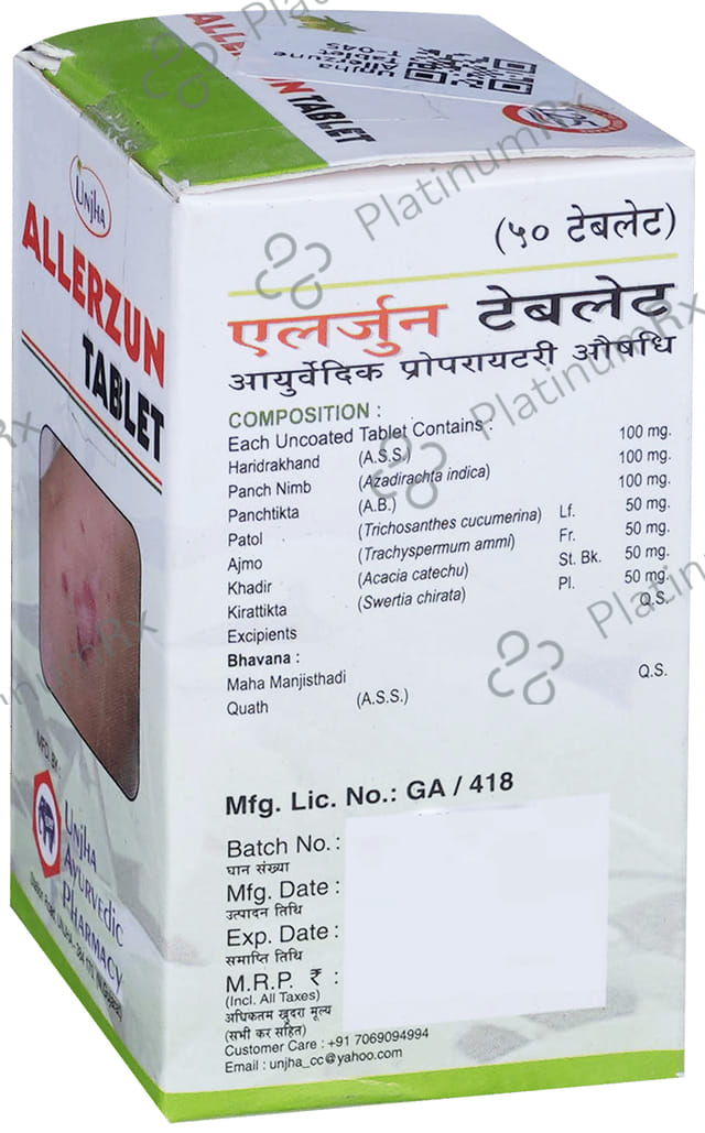 Unjha Allerzune Tablet 50 tablets