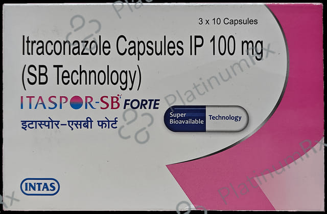 Itaspor SB Forte 100mg Capsule 10s