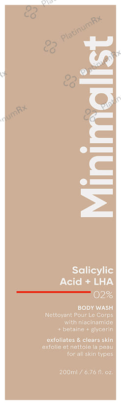 Minimalist Salicylic Acid + LHA 02% Body Wash 200ml