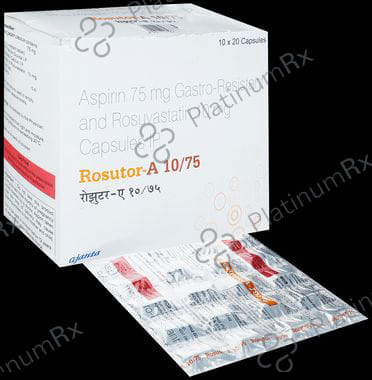 Rosutor A 10/75mg Capsule 20s