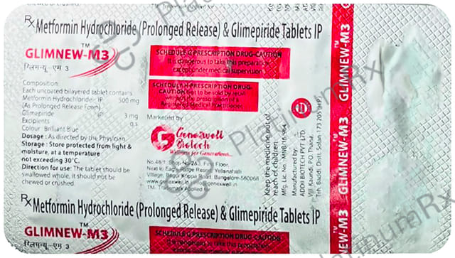 Glimnew M 3/500mg Tablet 10s