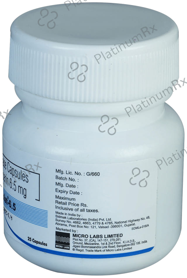 Angiplat 6.5mg Capsule TR 25s