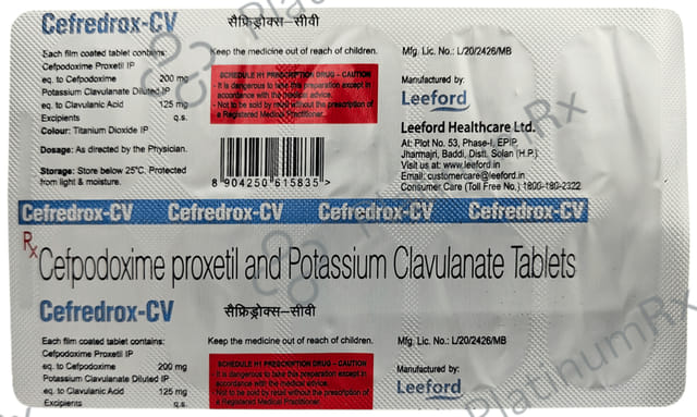 Cefredrox CV 200/125mg Tablet 10s