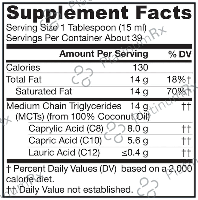Jarrow Formulas MCT Oil with Caprylic + Capric Acid - Keto-Friendly
