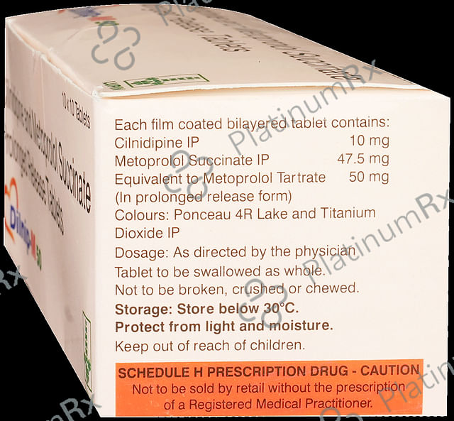 Dilnip M 10/50mg Tablet 10s