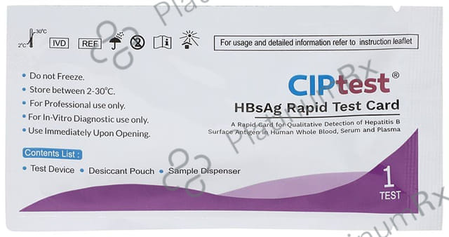 Ciptest HBsAg Rapid Test Card
