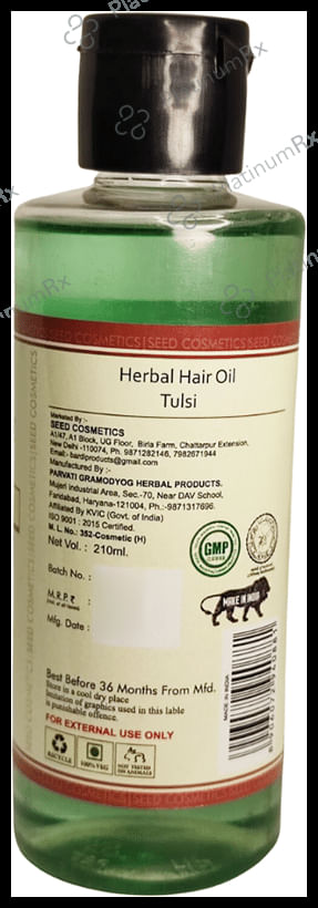 Seed Cosmetics Tulsi Herbal Hair Oil
