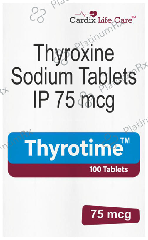 Thyrotime 75mcg Tablet 100s