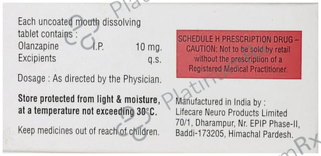 Olaquiz 10mg Tablet MD