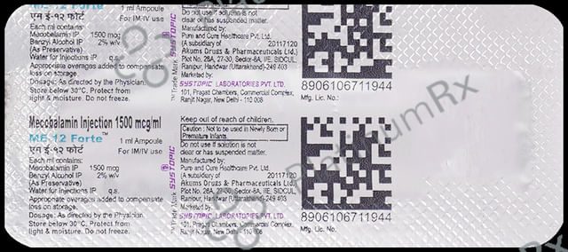 ME B12 Forte Injection 1ml