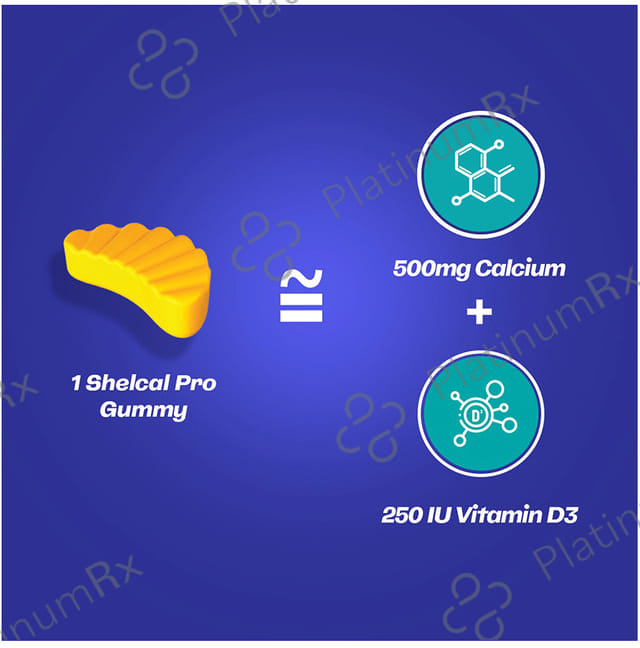 Shelcal Pro Calcium & Vitamin D3 Gummy 30s