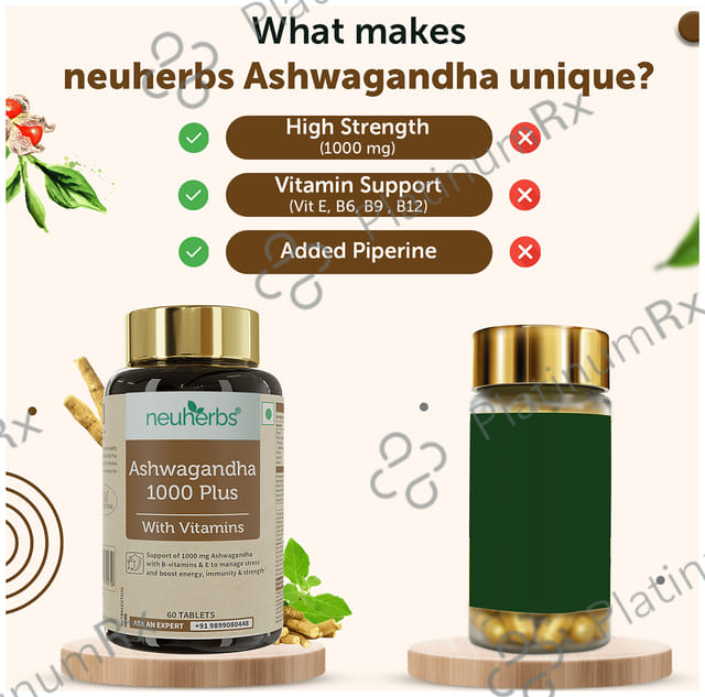 Neuherbs Ashwagandha 1000 Plus Tablet