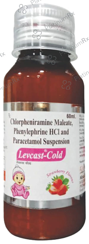 Levcast Cold Oral Suspension Strawberry 60ml