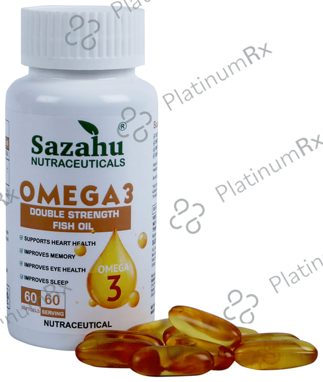 Sazahu Omega 3 Double Strength Fish Oil Softgel Capsule 60s
