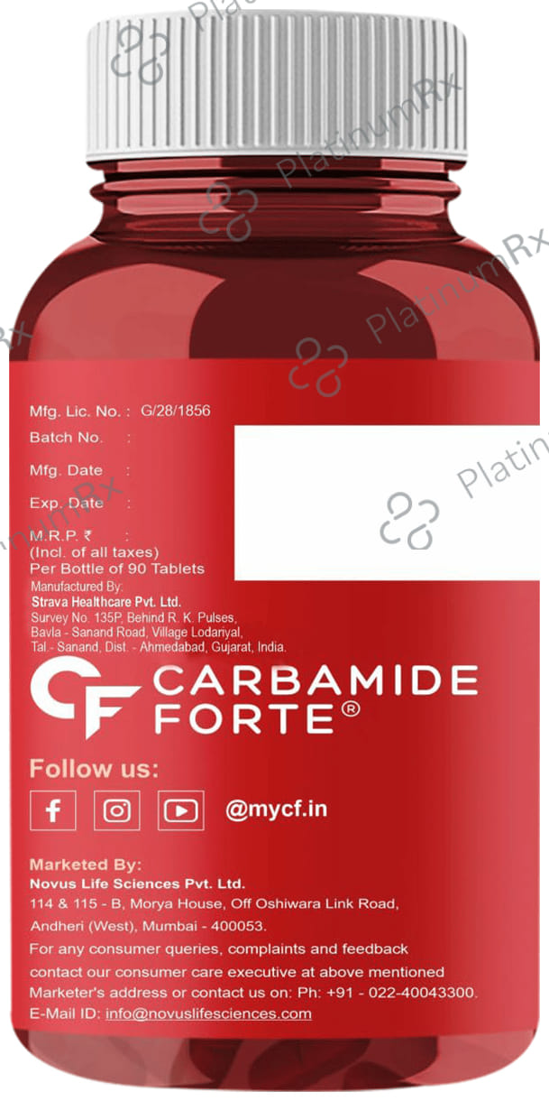 Carbamide Forte Methylcobalamin (Vitamin B12) 1500mcg for Digestion, Brain & Immunity - Tablet