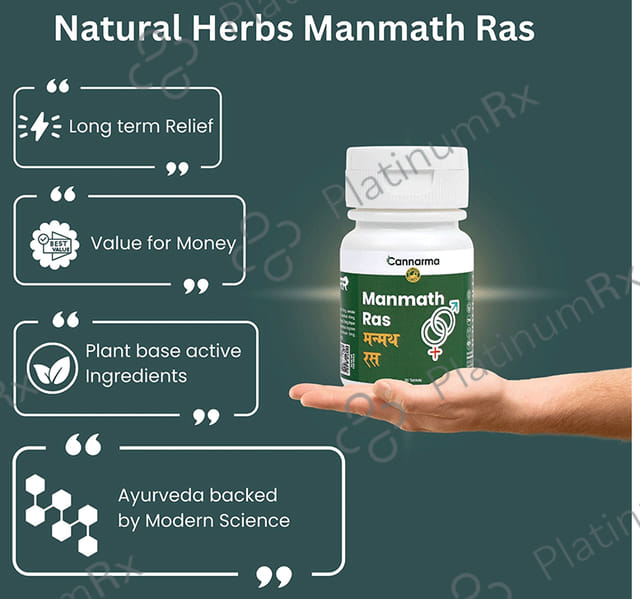 Cannarma Ultra Premium Anmath Ras Tablet Useful in Vigour and Vitality & General Wellness Immunity Booster - Performance Enhancement - For Mens and Womens Women