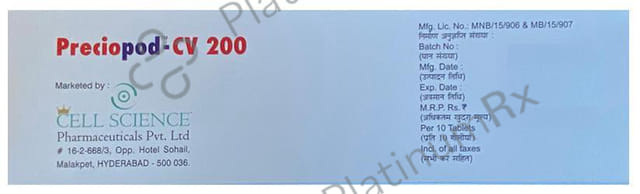 Preciopod-CV 200 Tablet