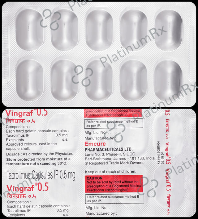 Vingraf 0.5 Capsule