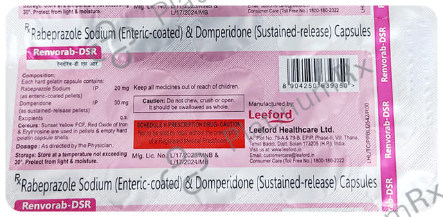 Renvorab DSR 30/20mg Capsule 15s