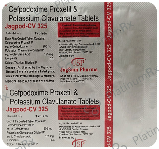 Jagpod CV 200/125mg Tablet 10s