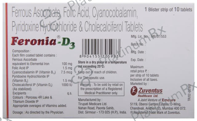 Feronia D3 Tablet 10s