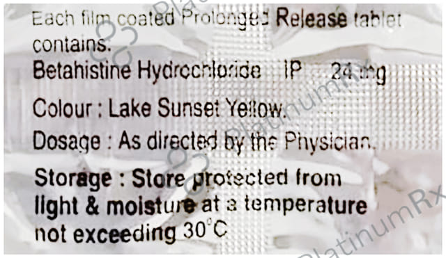 Bvert OD 24mg Tablet PR 10s