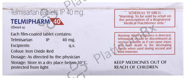 Telmipharm 40mg Tablet 10s