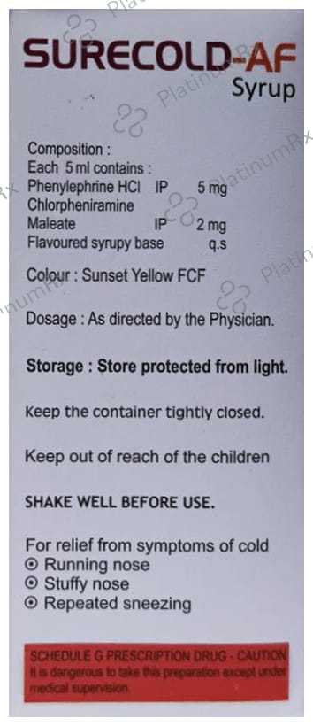 Surecold-AF Syrup Orange