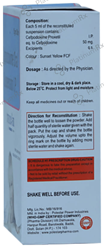 Cfdox 50mg Dry Syrup 30ml